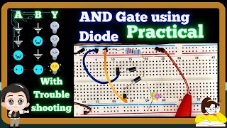 AND Gate Practical using diode in a Breadboard with troubleshooting tips [upl. by Allana]