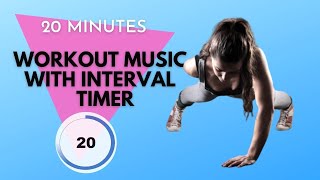 20 minutes workout music with interval timer 3020 taata [upl. by Assele339]