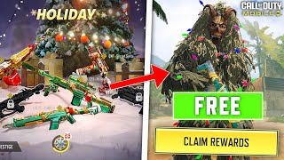 NEW SECRET WAY To Get FREE LEGENDARY skins in COD MOBILE Holiday Series Armory [upl. by Arleen587]