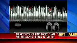 Mexican Police Find 500 Hiding During Immigration Bust [upl. by Eillib843]