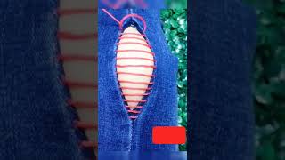 sewing tips and tricks  sewing hacks SHORTS diy sewingtutorial style [upl. by Romanas]