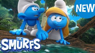 A Clumsy Escape  NEW EXCLUSIVE CLIP  The Smurfs 2021 [upl. by Llorre]