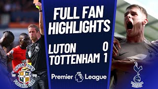 Tottenham GO TOP Bissouma RED CARD Luton Town 01 Tottenham Highlights [upl. by Shah]