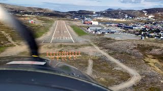 Landing at Hammerfest Airport VL3 Landing 1st of 4Ship Formation flying from Kirkenes  North Cape [upl. by Atteynod]