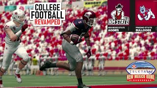 2023 Mock Isleta New Mexico Bowl  New Mexico State vs Fresno State CFB Revamped Simulation [upl. by Hooker]