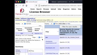 FOSSology Using Simple Package Upload Example [upl. by Yelnats]