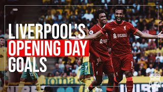 BEST LIVERPOOL OPENING DAY GOALS  Salah recordbreaker Coutinho winner Sadio Mane solo [upl. by Ycak909]