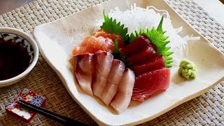 Sashimi Recipe  Japanese Cooking 101 [upl. by Strickland490]