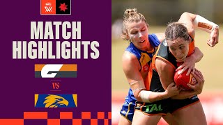 GWS Giants v West Coast Highlights  Round 6 2023  AFLW [upl. by Treblihp75]