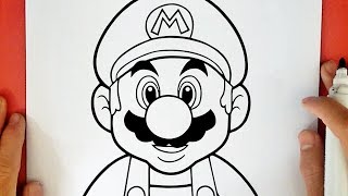 HOW TO DRAW SUPER MARIO [upl. by Chari]