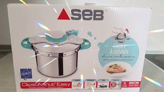 SEB quotClipso Minutquotpressure cooker unboxing and silent Review [upl. by Kaleena256]