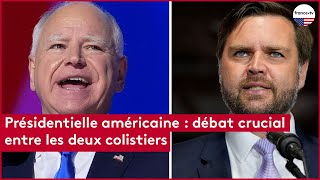 Présidentielle américaine  débat crucial entre les deux colistiers [upl. by Nomed]