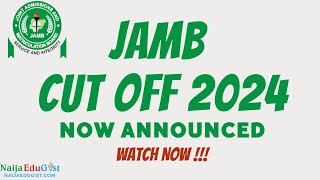 JAMB Cut Off Mark For 2024 Is Out Now  Announced It At The JAMB Policy Meeting  NaijaEduGist [upl. by Iur]