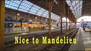 Nice to Mandelieu by train France Mimosa festival 🥮 [upl. by Buroker]