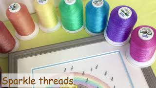 Using special threads and adding embellishments to your finished cross stitch by Bothy Threads [upl. by Lubeck]