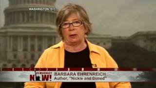 Barbara Ehrenreich on Democracy Now talking about the US job crisis amp wealth gap 2 of 3 [upl. by Newberry]