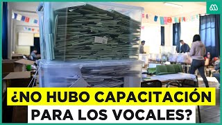 quotNo nos hicieron una capacitaciónquot Vocal de mesa reclama contra Servel [upl. by Etnohc]