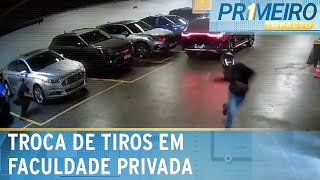 Tentativa de assalto com tiros assusta alunos de faculdade em SP  Primeiro Impacto 200924 [upl. by Pussej]