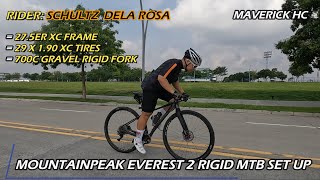 29x19 XC Tires sa 700c BALUGOE Gravel Fork amp 275 MOUNTAINPEAK EVEREST 2 Frame ni Schultz Dela Rosa [upl. by Yelik]