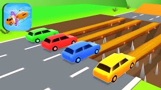 Double Flatbed Trailer Truck vs Speedbumps Train vs Cars BeamngDrive  Flatbed Trailer [upl. by Einnok]