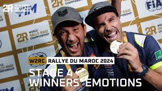 Stage 4 Winners Emotions  Rallye du Maroc 2024 W2RC [upl. by Sada]