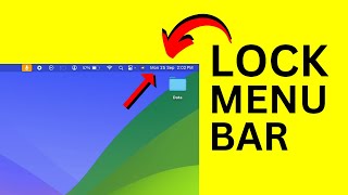 Mac Top Menu Disappearing  How to Lock Menu bar on MacBook [upl. by Hannover563]