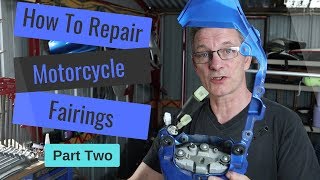 How To Repair Cracked and Broken Motorcycle Fairings Pt 2 Tutorial [upl. by Austen]