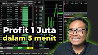 Scalping Saham 5 Menit Cuan 1 Juta [upl. by Odranoel]