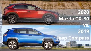 2020 Mazda CX30 vs Jeep Compass technical comparison [upl. by Micheline]