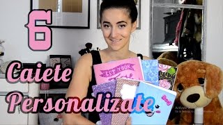 Ne decoram caietele  6 caiete personalizate DIY BACK TO SCHOOL [upl. by Llenrrad821]