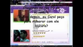 Repostado Historia de Amor Que Nasceu Na Internet Glauber e Carol [upl. by Ylicic]