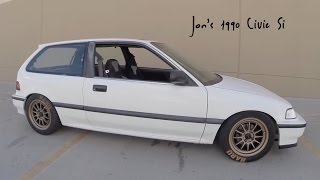 1990 Civic Si  EF Hatchback Project [upl. by Heall]