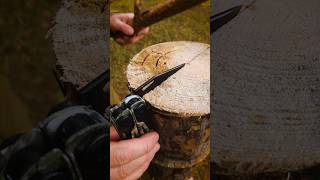 Survival skills Amazing knife lifehack survival lifehacks camping [upl. by Karwan]