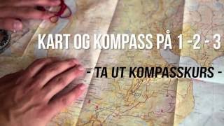 Hvordan ta ut kompasskurs  Kart og kompass på 123 [upl. by Taryne]