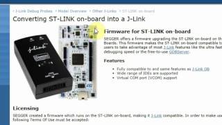 Convert STLink To JLink [upl. by Heintz671]