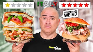 I tried Italys Top Sandwiches and Total Rip Offs [upl. by Nivlag134]