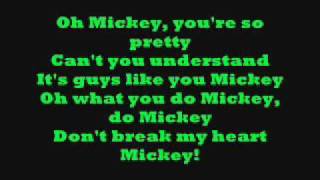 Hey Mickey with lyrics [upl. by Rolyt]