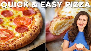 Easy Pizza Dough Tutorial From Scratch in Under 2 Hours [upl. by Keeton]