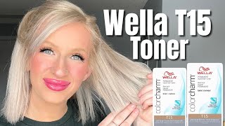 WELLA T15 TONER Pale Beige Blonde [upl. by Arahd]