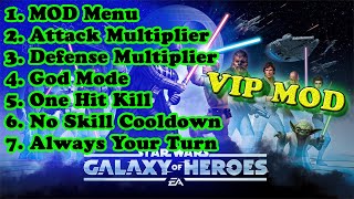 Star Wars Galaxy of Heroes MOD APK  xAttack  xDefense  God Mode  One Hit Kill [upl. by Porush707]