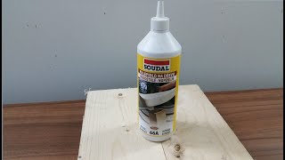 Tips for a Panel Glue UpGluing wood together to make thicker pieces polyurethane glue SOUDAL 66A [upl. by Hershell459]