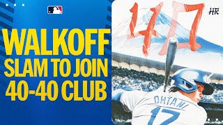 WALKOFF SLAM TO JOIN 4040 CLUB THERE IS ONLY ONE SHOHEI OHTANI  大谷翔平ハイライト [upl. by Limhaj]