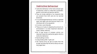 Instinctive and motivated behaviour ll innate behaviour ll Zoology ll Bsc Msc [upl. by Ardnek]