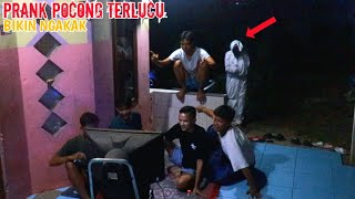 Prank Pocong Terlucu  Prank Orang Lagi Nobar Sepak Bola  Bikin Ngakak Parah [upl. by Furgeson147]