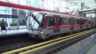 Metro Praha  Prague at station Střížkov Linka C HD [upl. by Leibman312]