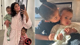 Kylie Jenner Celebrates Mothers Day With Her Kids Stormi amp Aire Webster [upl. by Gilly]