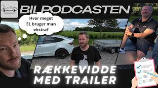 Elbil med trailer anhænger – Hvor MEGET strøm bruger det ekstra  🚗💨 [upl. by Esimorp48]