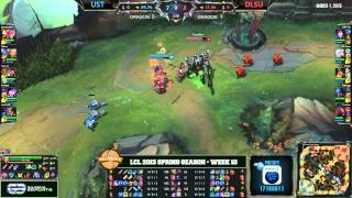 LCL 2015 Spring  Week 10 Group A  UST vs DLSU [upl. by Atsejam]