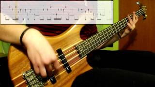 Daft Punk  Voyager Bass Cover Play Along Tabs In Video [upl. by Evadne]