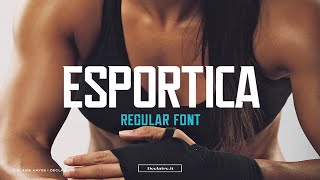 Esportica Regular Font Free Download [upl. by Maitund]